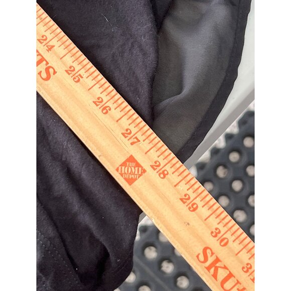 Pebble and Stone Waterfall Cardigan Women 1X Black Mixed Media Chiffon Classic - Picture 5 of 9